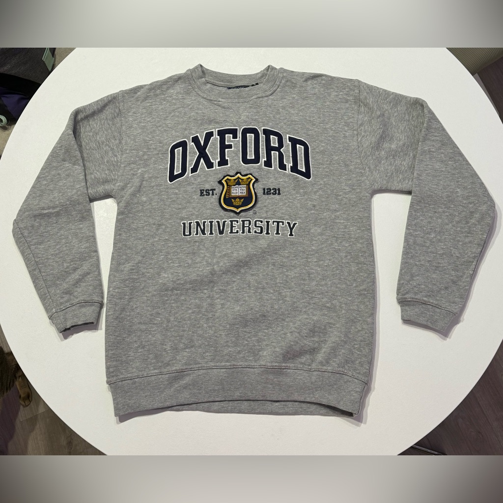 Oxford University Official Grey Sweatshirt Oxford University Official Grey Sweatshirt